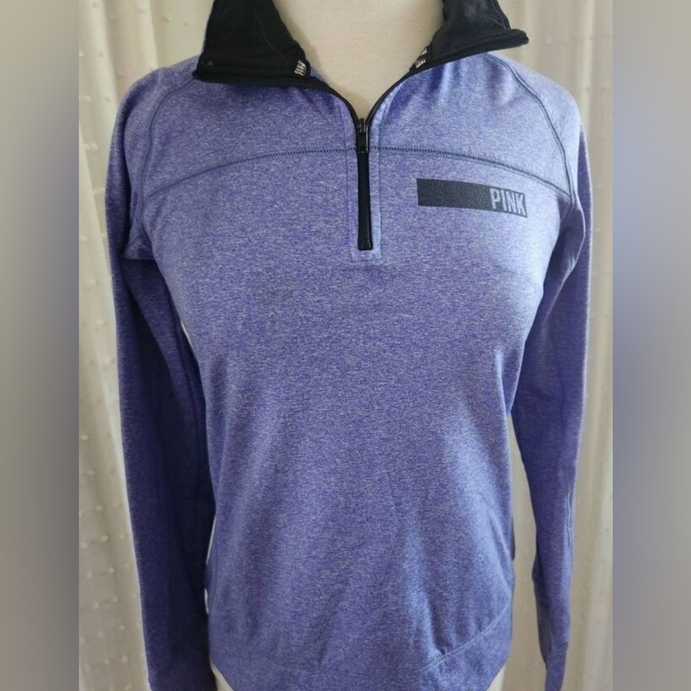 PINK Victoria's Secret purple quarter zip. EUC no flaws.